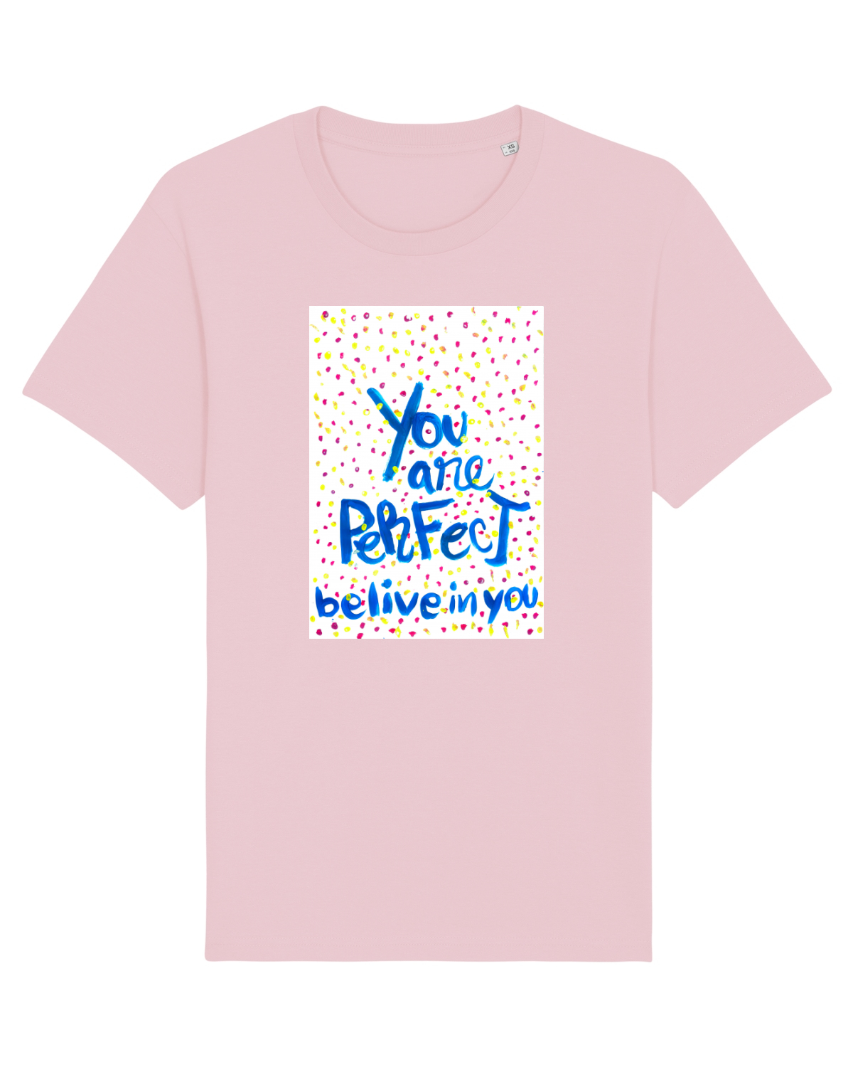 Tricou mânecă scurtă Unisex Rocker Cotton Pink