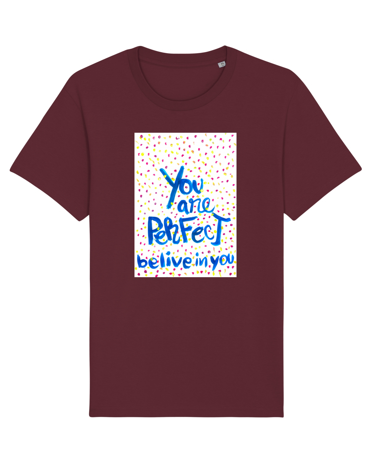 Tricou mânecă scurtă Unisex Rocker Burgundy