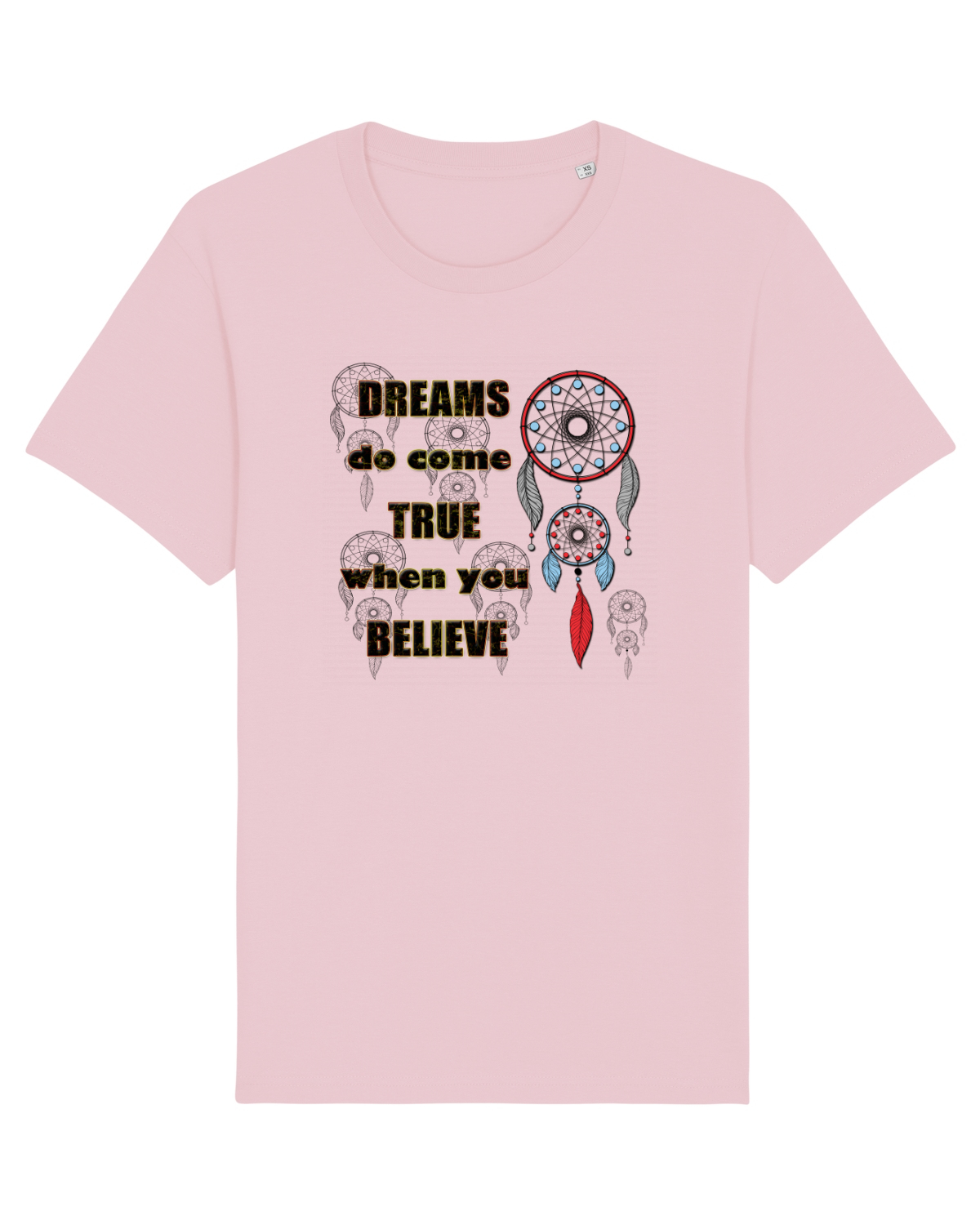 Tricou mânecă scurtă Unisex Rocker Cotton Pink