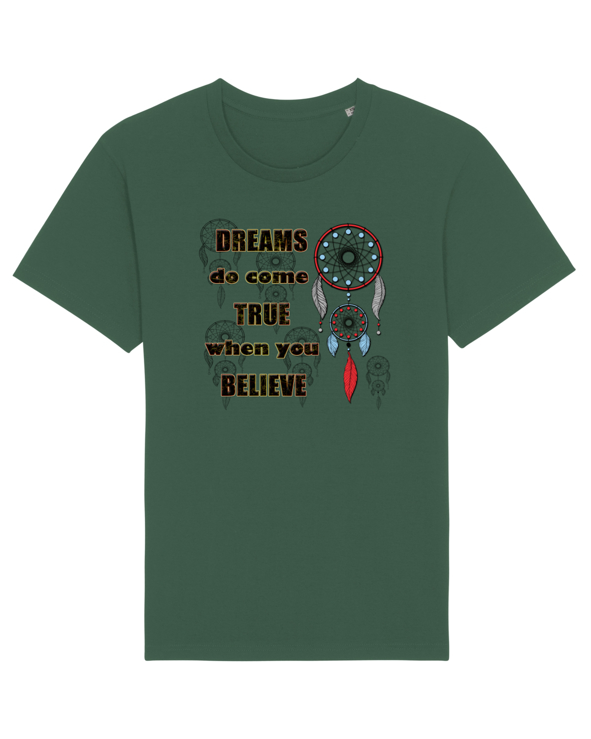 Tricou mânecă scurtă Unisex Rocker Bottle Green