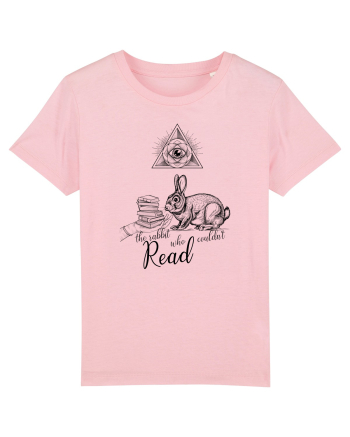 the black rabbit who could not read Cotton Pink