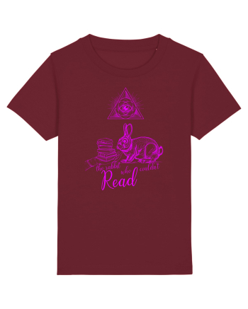 the crazy rabbit who could not read Burgundy
