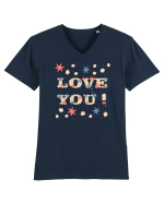 Love you Tricou mânecă scurtă guler V Bărbat Presenter