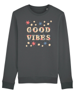 Good vibes Bluză mânecă lungă Unisex Rise