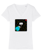 Spațiu de închiriat Tricou mânecă scurtă guler V Damă Evoker