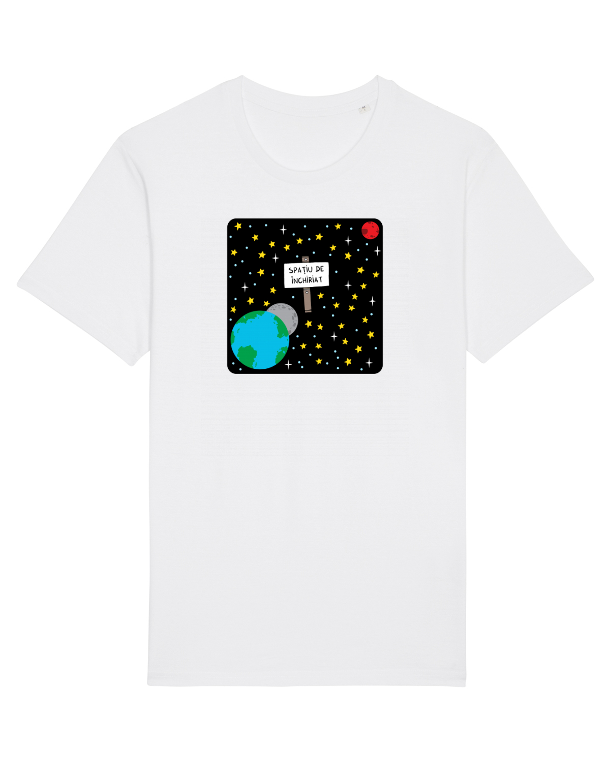 Tricou mânecă scurtă Unisex Rocker White