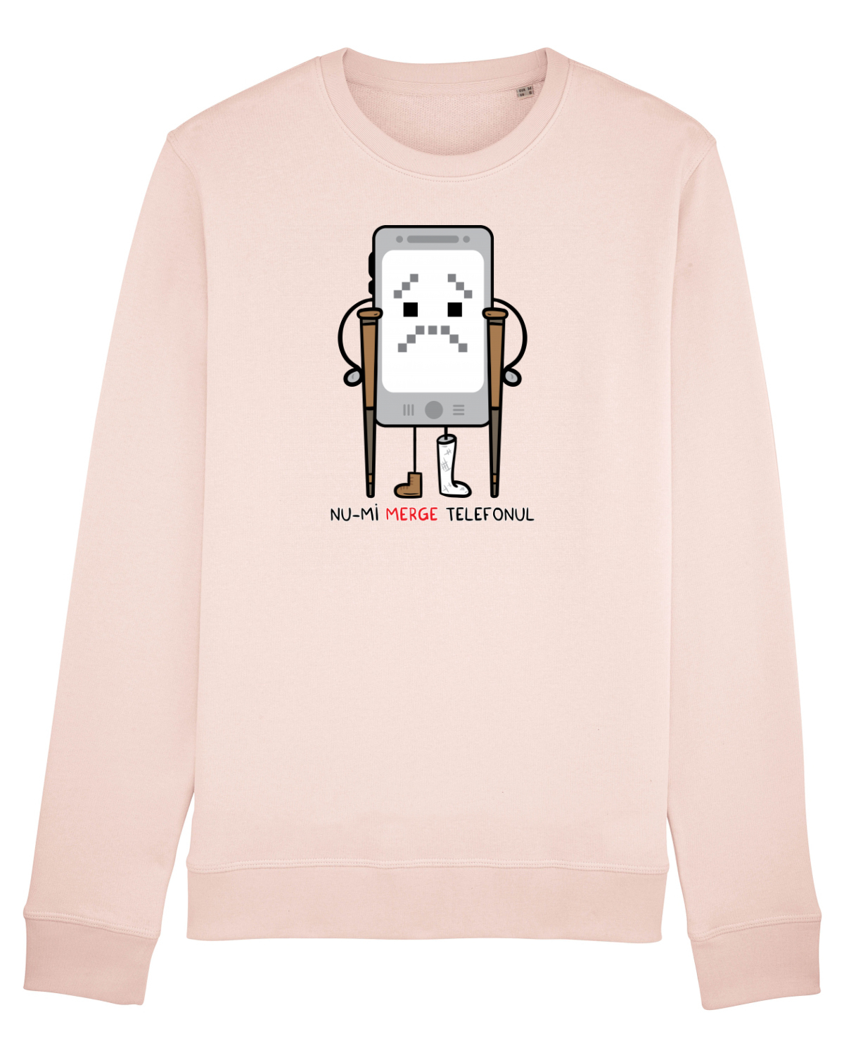 Bluză mânecă lungă Unisex Rise Candy Pink