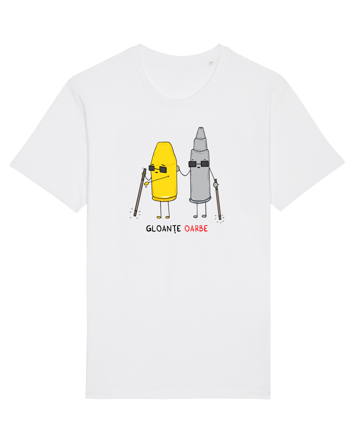 Tricou mânecă scurtă Unisex Rocker White
