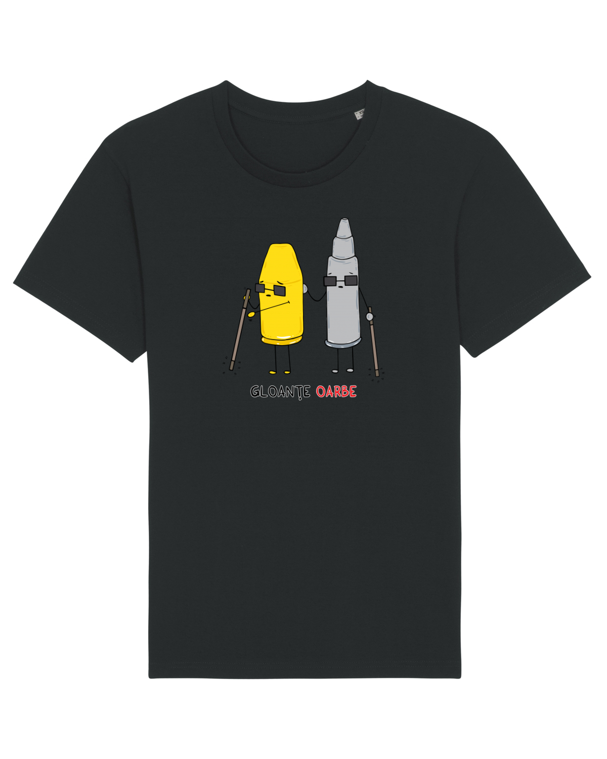 Tricou mânecă scurtă Unisex Rocker Black