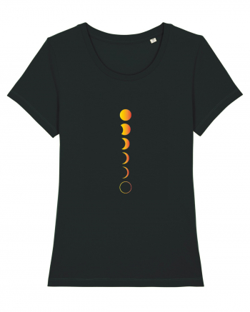 Moon Phases Design Black