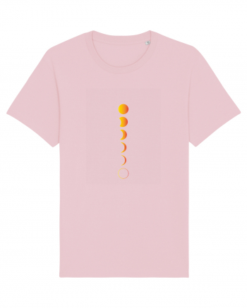 Moon Phases Design Cotton Pink