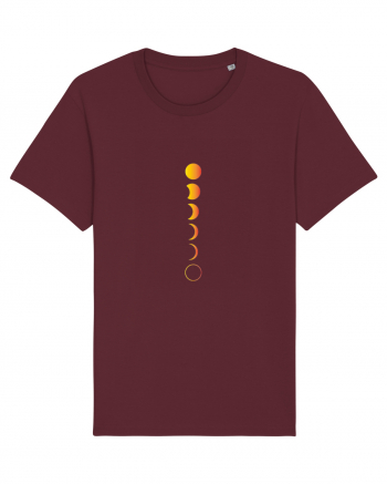 Moon Phases Design Burgundy