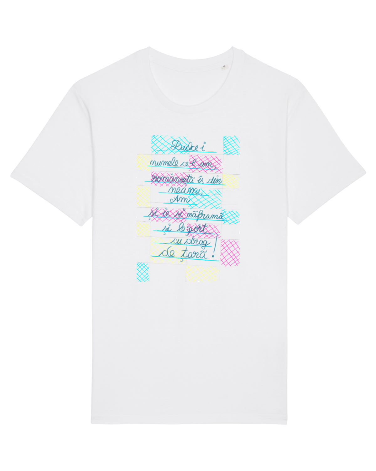 Tricou mânecă scurtă Unisex Rocker White