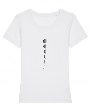 Moon Phase BW Design White