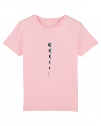 Moon Phase BW Design Cotton Pink