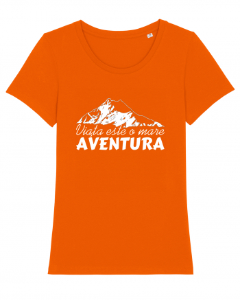 Viata este o mare aventura Bright Orange