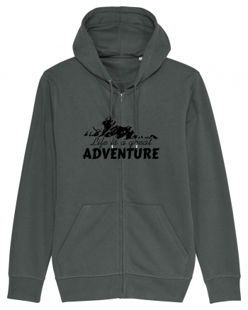 Life is a great adventure Anthracite