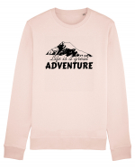 Life is a great adventure Bluză mânecă lungă Unisex Rise