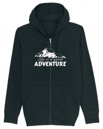 Life is a great adventure Black