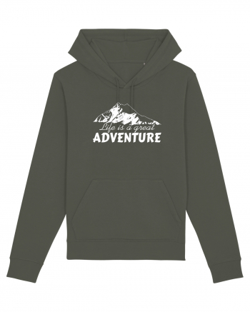 Life is a great adventure Khaki