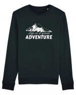 Life is a great adventure Bluză mânecă lungă Unisex Rise