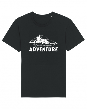 Life is a great adventure Black