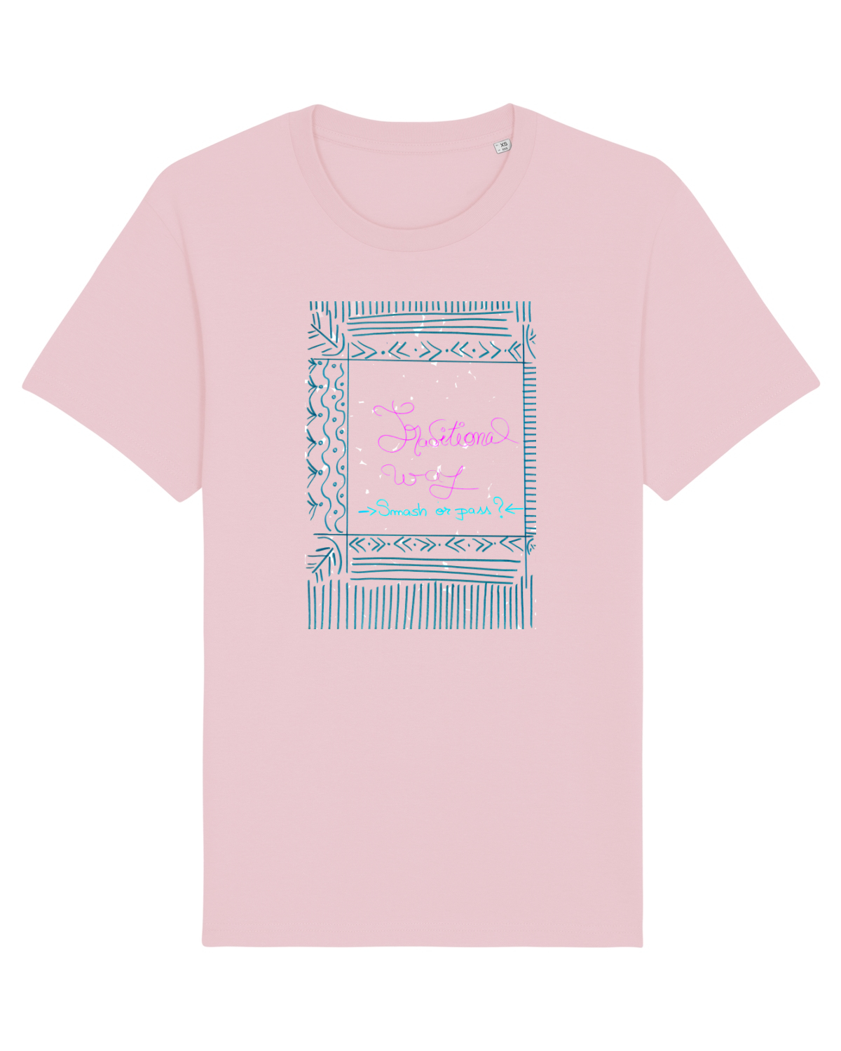Tricou mânecă scurtă Unisex Rocker Cotton Pink