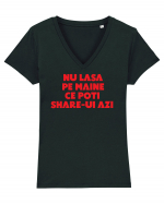 Nu lasa pe maine  Tricou mânecă scurtă guler V Damă Evoker