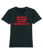 Nu lasa pe maine  Tricou mânecă scurtă guler V Bărbat Presenter