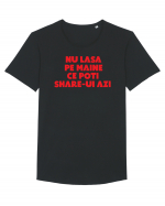 Nu lasa pe maine  Tricou mânecă scurtă guler larg Bărbat Skater