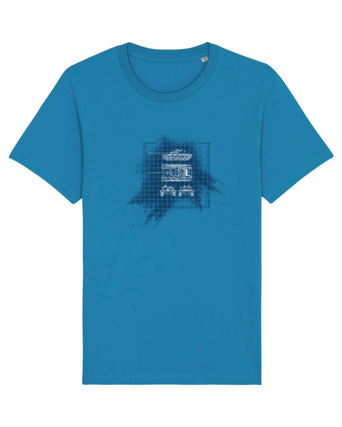 Tricou mânecă scurtă Unisex Rocker Azur