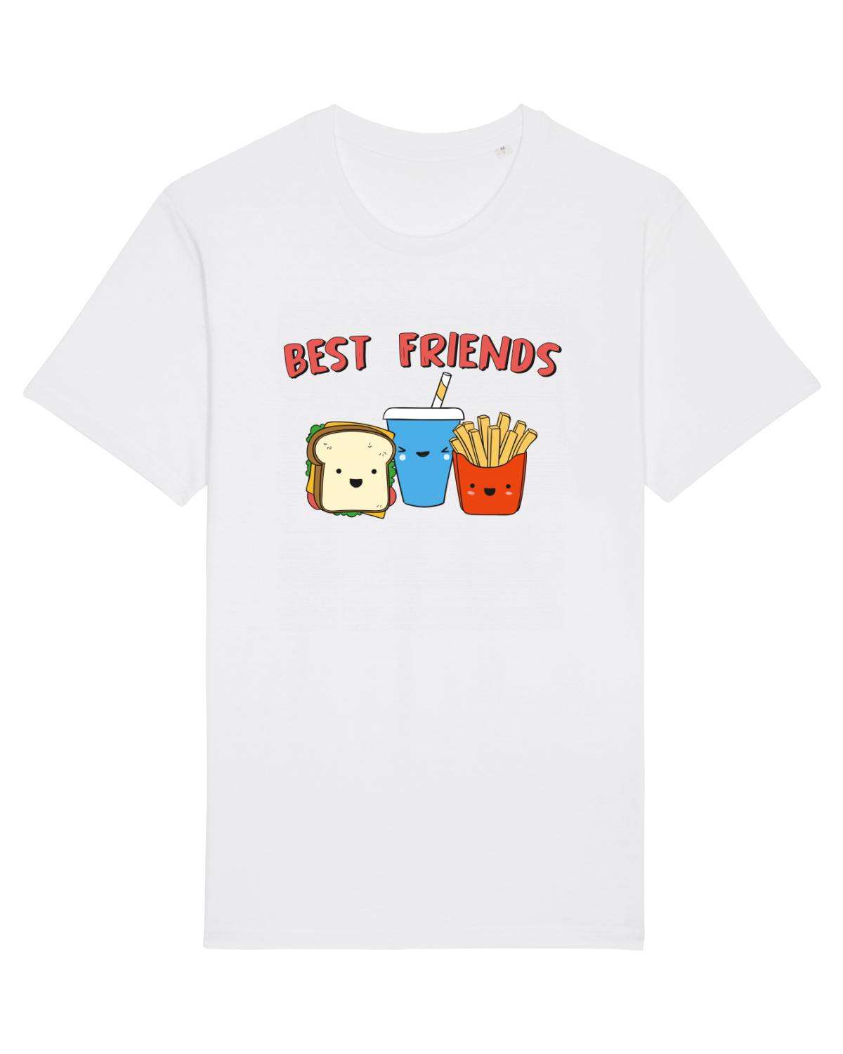 Tricou mânecă scurtă Unisex Rocker White