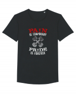 Pain is temporary Tricou mânecă scurtă guler larg Bărbat Skater