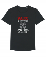 Pain is temporary Tricou mânecă scurtă guler larg Bărbat Skater