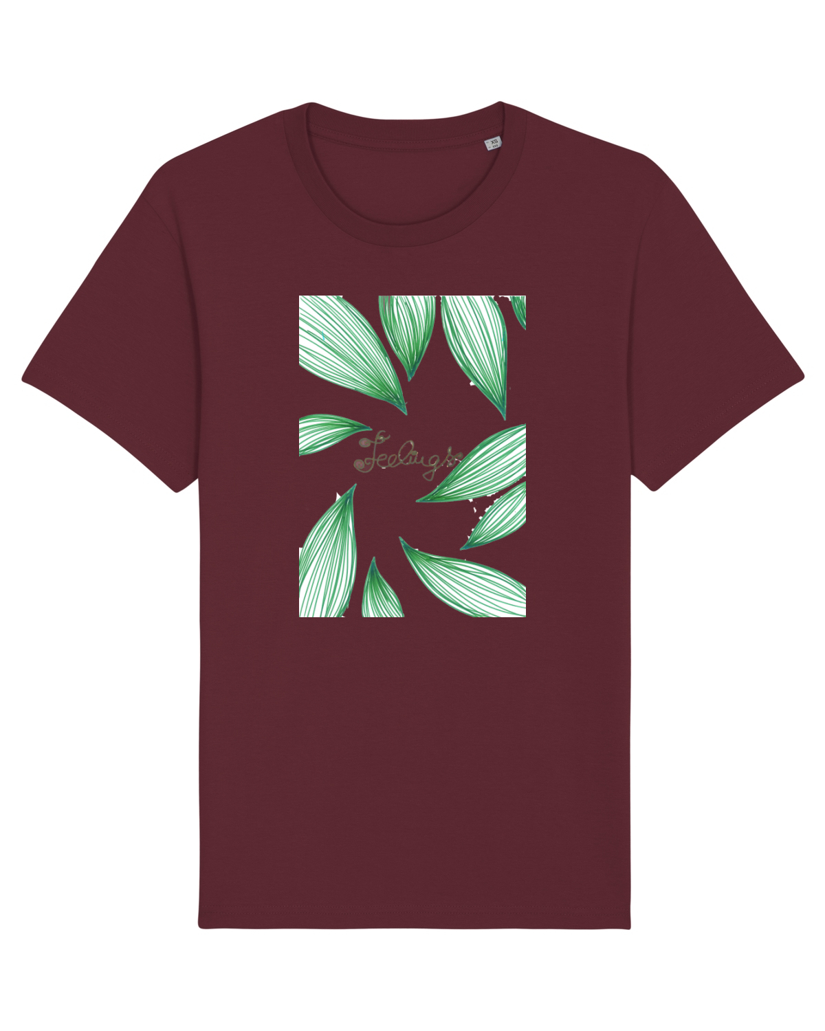 Tricou mânecă scurtă Unisex Rocker Burgundy