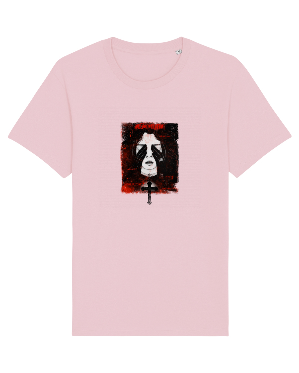 Tricou mânecă scurtă Unisex Rocker Cotton Pink