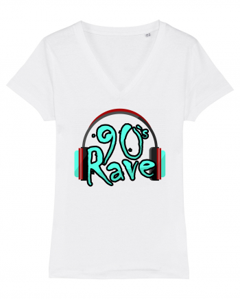 90`s Rave headphones White