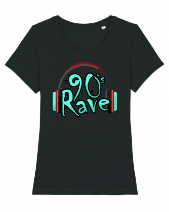 90`s Rave headphones Black