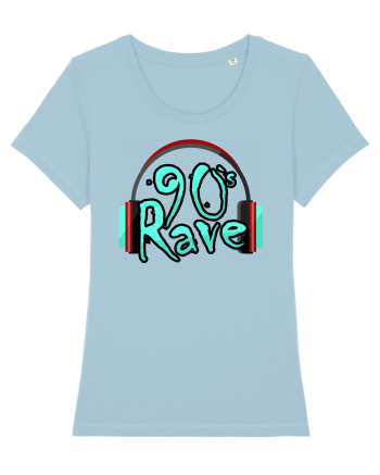 90`s Rave headphones Sky Blue