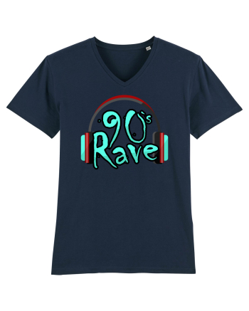 90`s Rave headphones French Navy