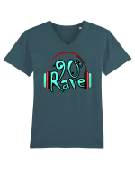 90`s Rave headphones Tricou mânecă scurtă guler V Bărbat Presenter
