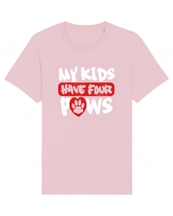 My kids have 4 paws Cotton Pink