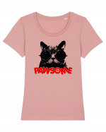 Pawsome Tricou mânecă scurtă guler larg fitted Damă Expresser