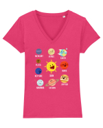 Planets Tricou mânecă scurtă guler V Damă Evoker