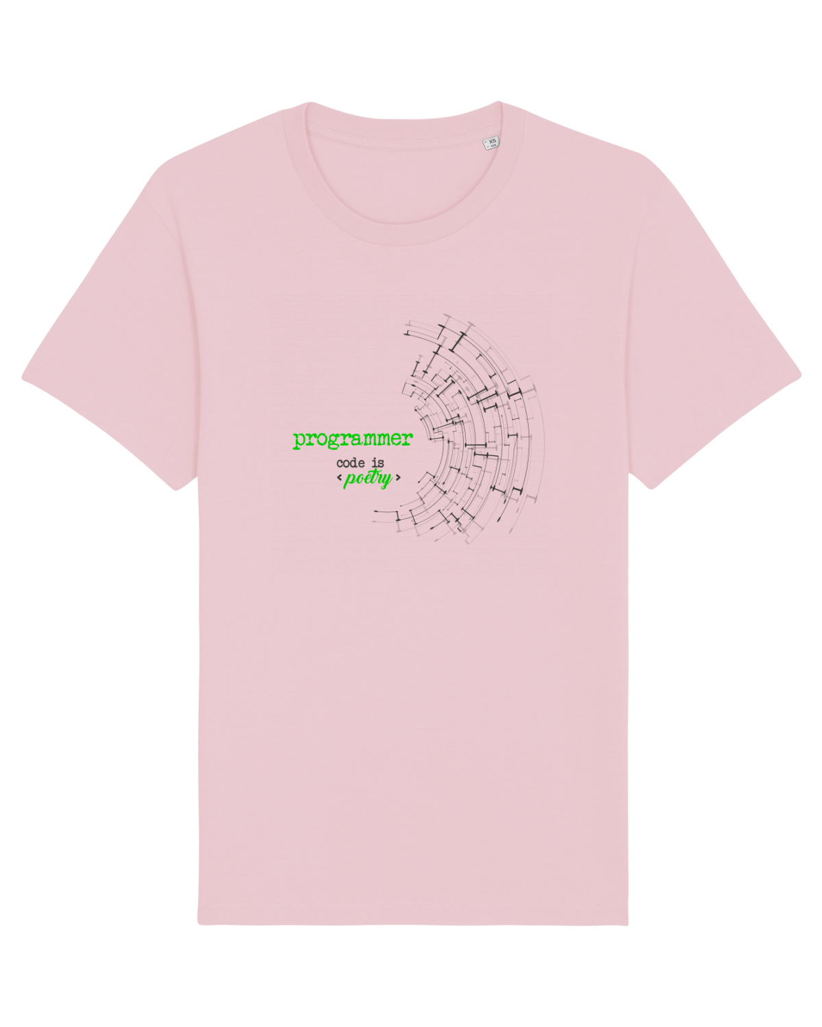 Tricou mânecă scurtă Unisex Rocker Cotton Pink