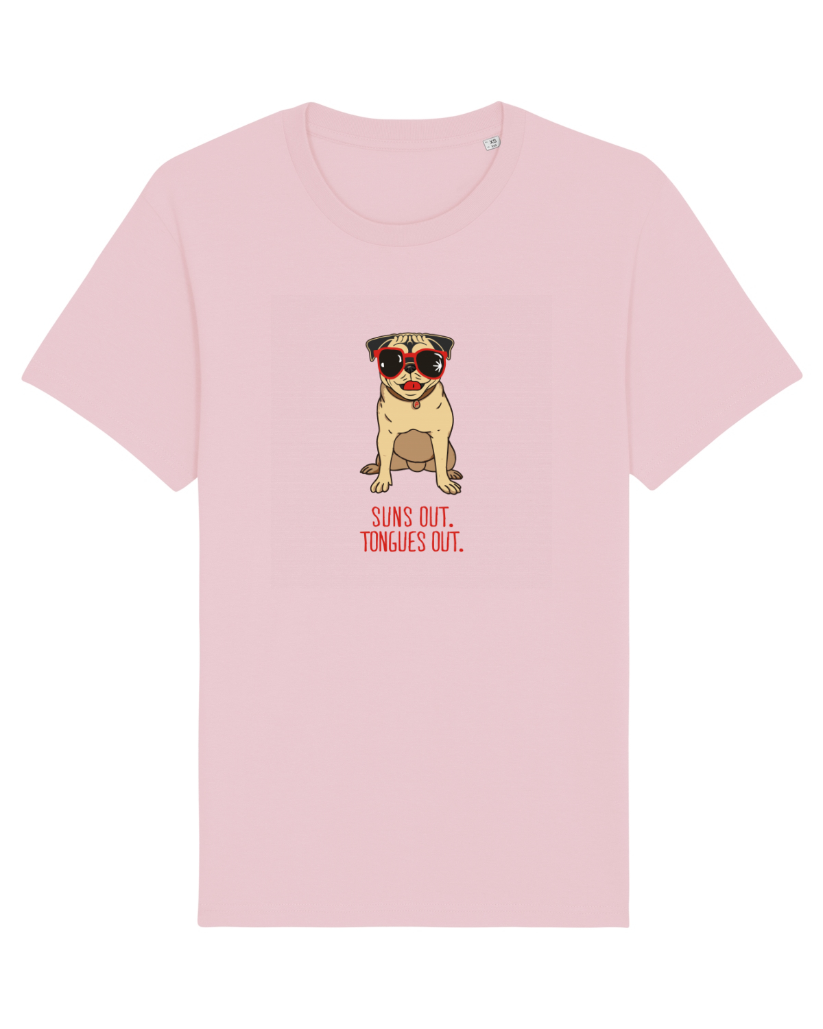 Tricou mânecă scurtă Unisex Rocker Cotton Pink