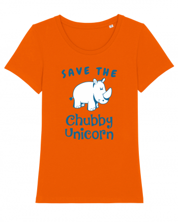 Chubby Unicorn Bright Orange