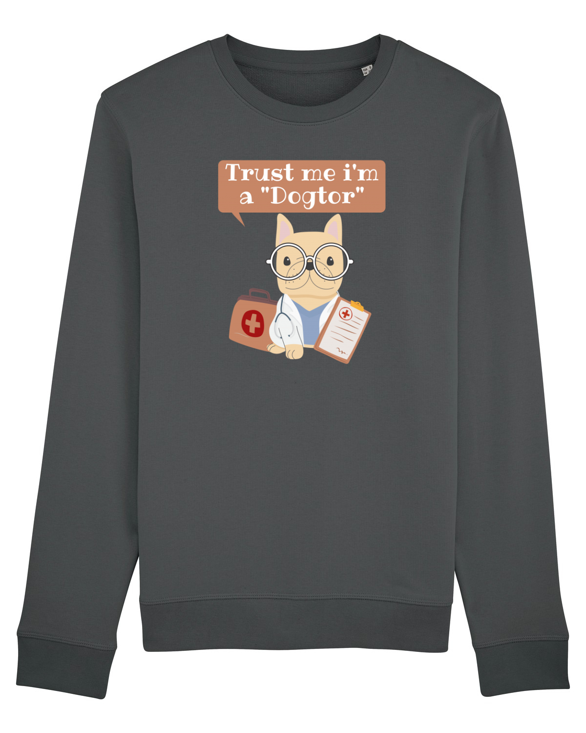Bluză mânecă lungă Unisex Rise Anthracite