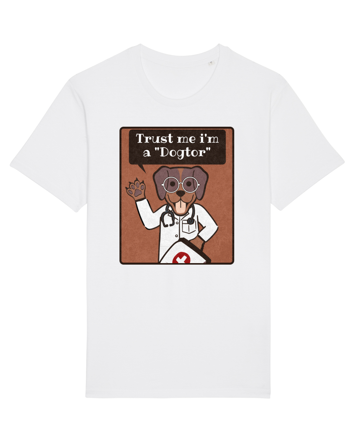 Tricou mânecă scurtă Unisex Rocker White