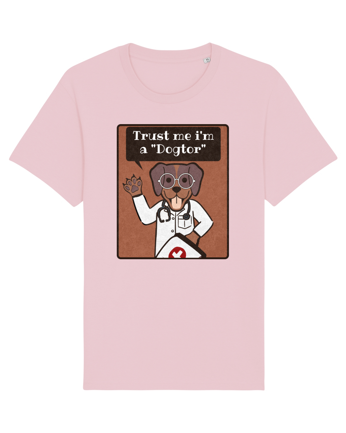 Tricou mânecă scurtă Unisex Rocker Cotton Pink